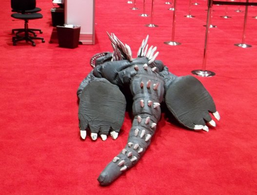 godzilla costume at C2E2