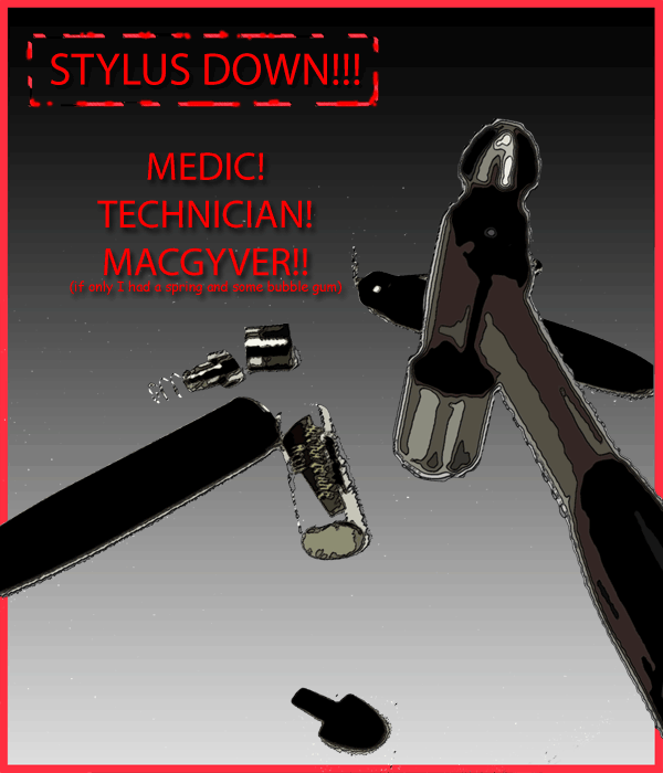 Remove R Comic (aka rm -r comic), by Gary Marks: Stylus down